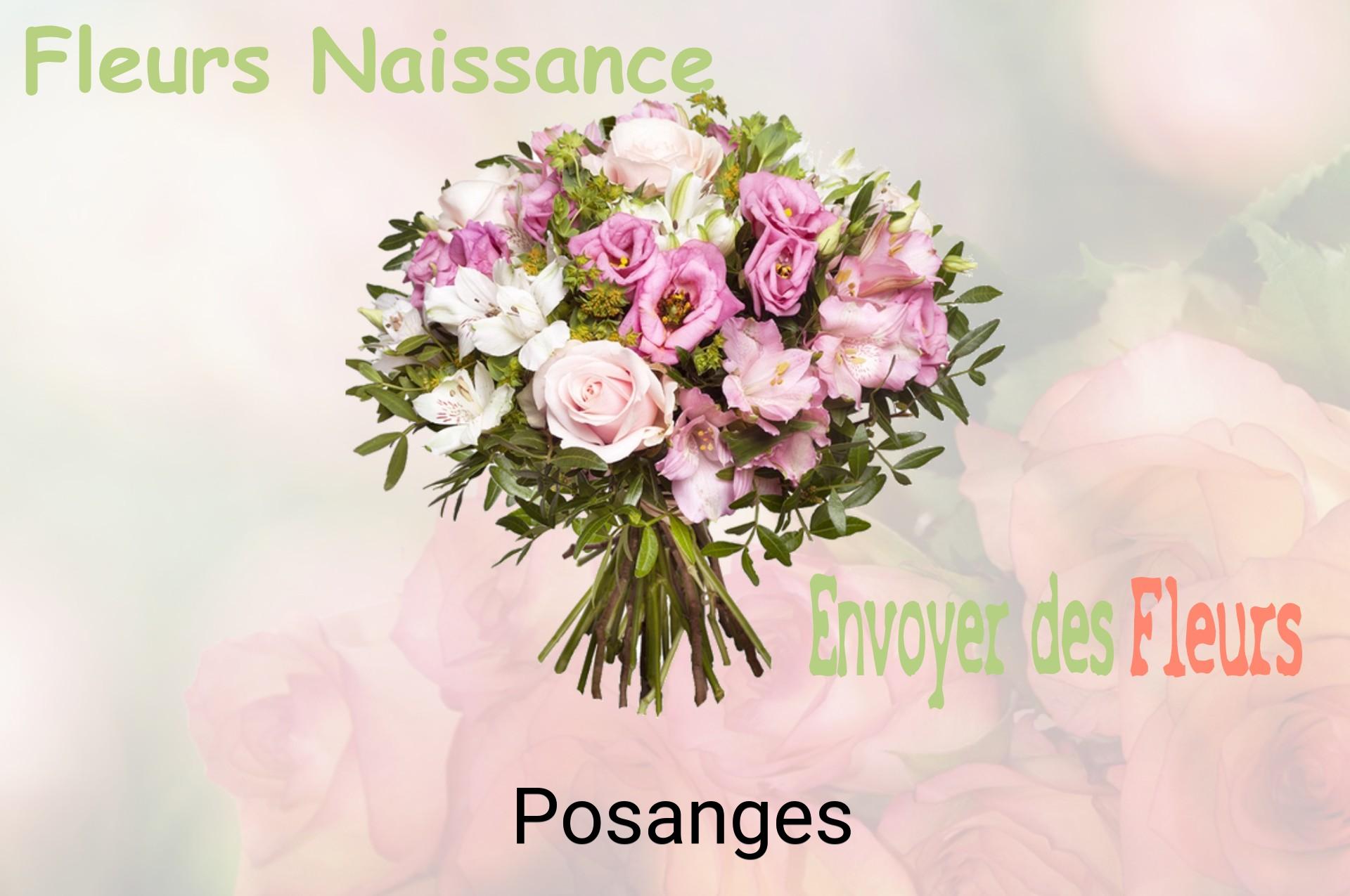 Bouquet de fleurs de naissance livré à Posanges